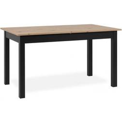 Extensible Coburg 140/180 cm 10 Personnes L 137-177 x H 76.5 x P 80 cm Noir Table à manger