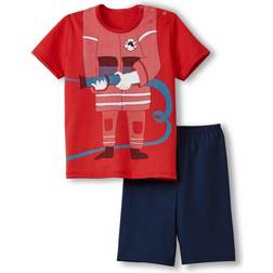 Calida Fireman Pyjamas Set - Sommarröd
