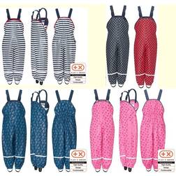 Playshoes Regenbroek Met Schouderbanden - Hart Roze/Lichtroze