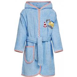 Playshoes Frotte-Bademantel Bagger blau