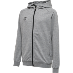 Hummel Kid's Move Grid Cotton Zip Hoodie - Grey Melange (215008-2006)