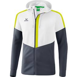 Erima Squad Training Jacke - White/Slate Grey/Bio Lime