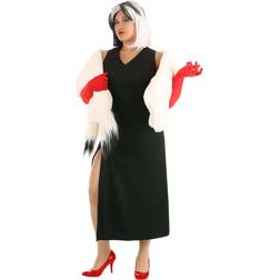 Fun Costumes Plus Prestige Cruella De Vil Stole Costume for Women