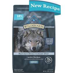 Blue Buffalo Wilderness High Protein Natural Adult Dry Dog Food Wholesome Grains, Chicken 24 Bag