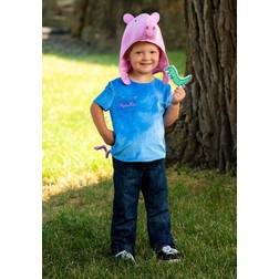 Disguise Classic George Pig Kid's Costume Green/Blue/Pink 3T/4T