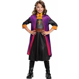 Disguise Classic Girls Frozen Anna Costume Black/Orange/Purple 7/8