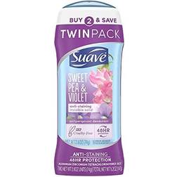 Suave Deodorant Antiperspirant Deodorant Stick 48-hour Wetness Protection Sweet Pea Violet