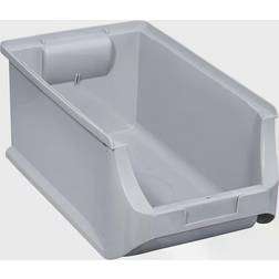 Open fronted storage bin, LxWxH 355 x 205 x 150 mm, pack of 12, grey