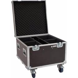 Roadinger flightcase 4x led theatre cob 100 serie mit rollen