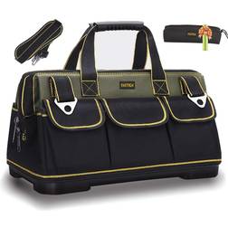 22-inch wide mouth tool bag with water proof molded base wide mouth