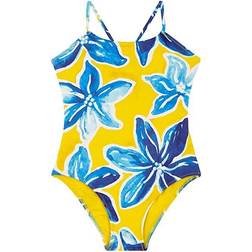 Vilebrequin Girls Yellow & Blue Floral Swimsuit Yellow year