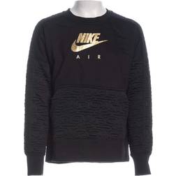 Nike Girls' Air Fleece Crewneck Sweatshirt Black