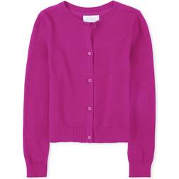 The Children's Place girls basic cardigan sweater, aurora pink