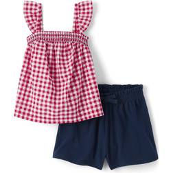 The Children Place Toddler Girls Smocked Flutter Top and Bottom Set Sizes 12-5T