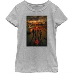 Fifth Sun Girl's stranger things four friends apocalypse poster t-shirt