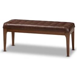 Baxton Studio Walsh Faux Settee Bench