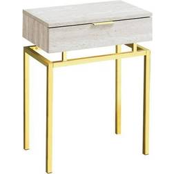 Monarch Specialties End BEIGE Small Table