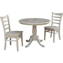 International Concepts 36" Round Extension Dining Table