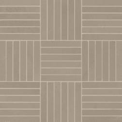 Bedrosians Sahara Matte Crosshatch Porcelain Mosaic Tile 11.75 11.75 Sheet Taupe 6-Pack 5.81