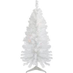 Northlight 2 ft Lighted Woodbury White Pine Slim Artificial Christmas Tree 24"