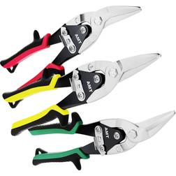 MUTT TOOLS Heavy Duty Aviation Tin Snips CrMo Aviation Snips for