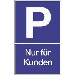 HP Autozubehör Parkplatzbeschilderung Parken L250xB400 mm Ku.blau/Weiß