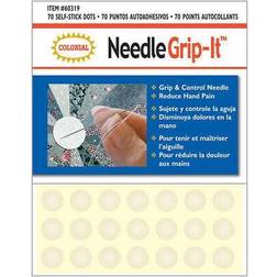 Colonial needle grip-it flexible self-adhesive dots-70/pkg -60319