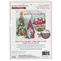 Dimensions Counted Cross Stitch Kit 6"X6"-Gnome For The Holidays 14 Count -70-09002