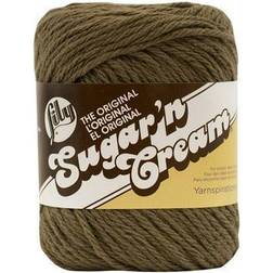 Lily Sugar'n Cream Yarn Solids-Warm Brown