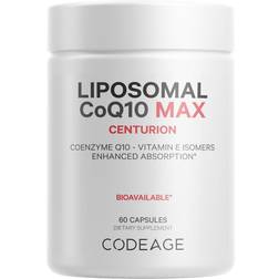 Codeage Liposomal CoQ10 Vitamin E Tocopherols 60