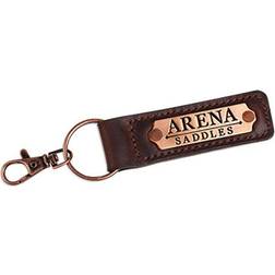 Arena Leather Key Ring Brown Brown