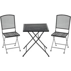 OutSunny Garten 3-teiliges Bistro-Set Garnitur Essgruppe