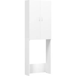 vidaXL Mobile Per Lavatrice Bianco 64x25.5x190 cm