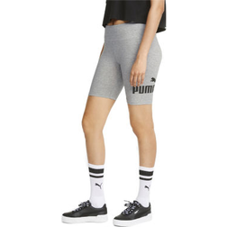 Puma Essentials Logo Women's Short Leggings - Light Gray Heather