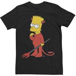 Fifth Sun Men's The Simpsons Devil Bart T-shirt - Dark Green