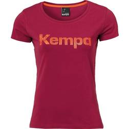 Kempa Women's Graphic Short Sleeve T-shirt - Deep Red