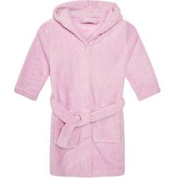 Playshoes Accappatoio in pile rosa uni - Rosa/Pink