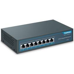 8 Porte Gigabit Poe Switch 1000mbps 120w 802.3af