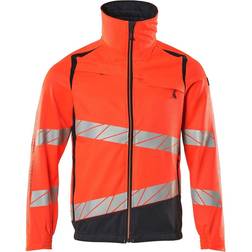 Mascot Accelerate Safe Work Jacket - Hi-Vis Red/Dark Navy