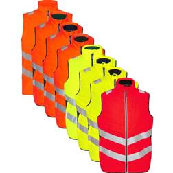 Engel Safety quiltet vest Rød/Sort 5159-158