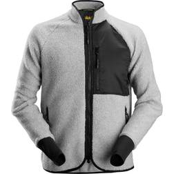 Snickers AllroundWork Pile Full Zip Jacket - Grey Melange/Black