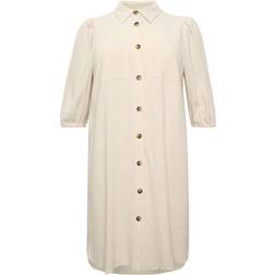 KCliloa Shirt Dress - Light Sand Linen