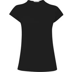 Fransa Short-sleeved Blouse - Black