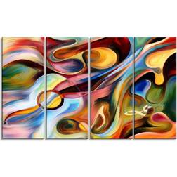 Design Art Music beyond the Frames Music Abstract 4 Wall Decor