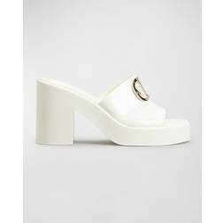 Valentino Garavani Off-White VLogo Heeled Sandals 098 Ivory IT