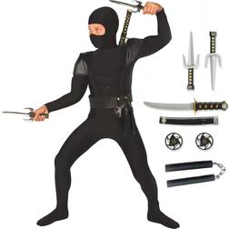 Morph Black Ninja Costume for Boys