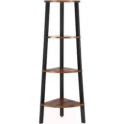 Benjara Four Tier Ladder Style Corner Step Shelf