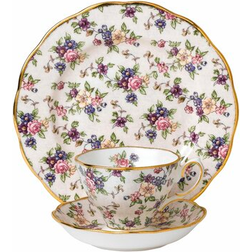 Royal Albert 100 Years 1940 English Chintz 3 Piece Set Tasse