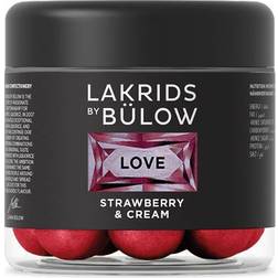 Lakrids by Bülow Love Strawberries & Cream White Chocolate Coated Liquorice 125g 4.4oz