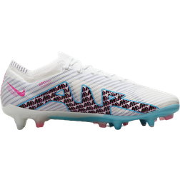 Nike Zoom Mercurial Vapor 15 Elite SG-Pro Anti-Clog Traction - White/Pink Blast/Indigo Haze/Baltic Blue